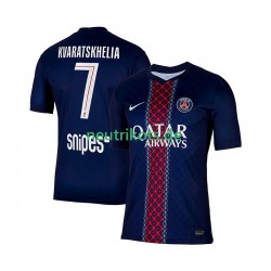 Fußballtrikot Paris Saint-Germain Khvicha Kvaratskhelia 7 Herren Heim 2025-2026 Kurzarm