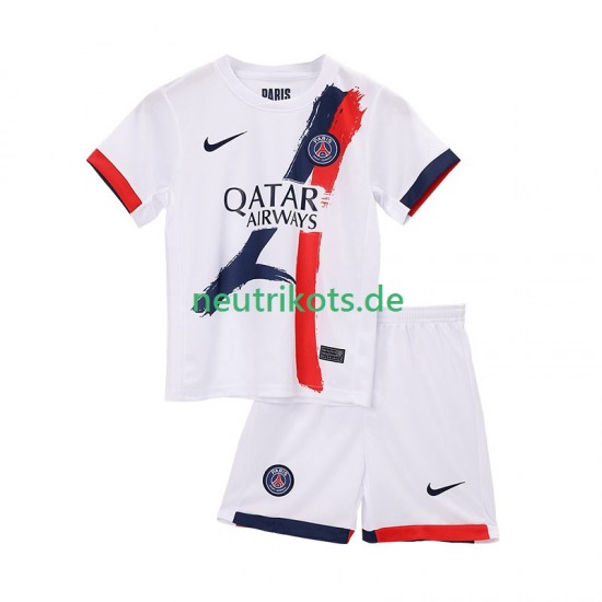 Fußballtrikot Paris Saint-Germain Kinder Auswärts 2025-2026 Kurzarm