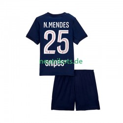 Fußballtrikot Paris Saint-Germain Nuno Mendes 25 Kinder Heim 2025-2026 Kurzarm