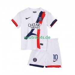 Fußballtrikot Paris Saint-Germain Ousmane Dembele 10 Kinder Auswärts 2025-2026 Kurzarm