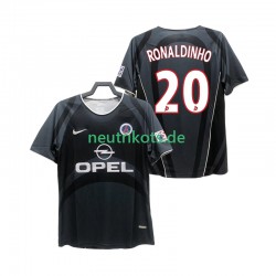 Fußballtrikot Paris Saint-Germain RONALDINHO 20 2001 2002 Retro Herren Ausweich Kurzarm