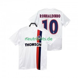 Fußballtrikot Paris Saint-Germain RONHALDINHO 10 2002 2003 Retro Herren Auswärts Kurzarm