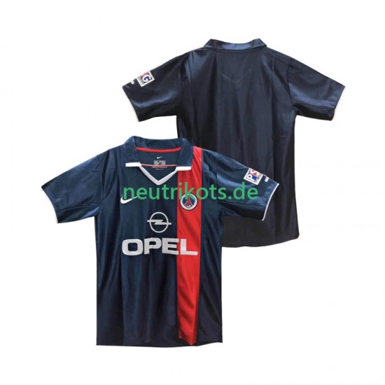 Fußballtrikot Paris Saint-Germain 2001 2002 Retro Herren Heim Kurzarm
