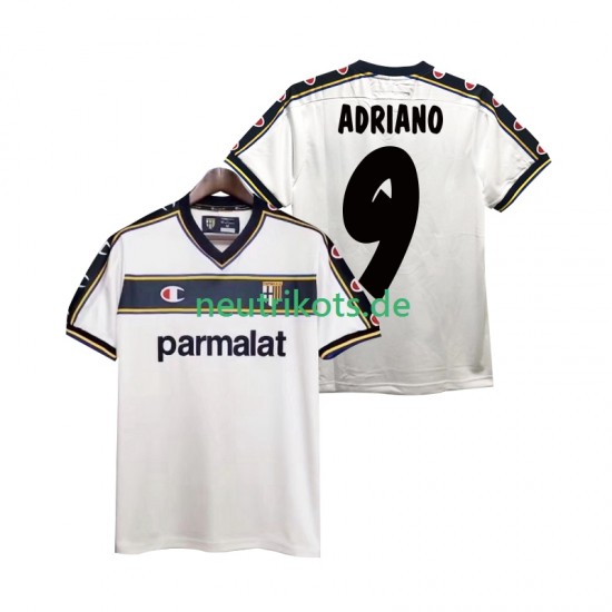 Fußballtrikot Parma ADRIANO 9 2002 2003 Retro Herren Auswärts Kurzarm