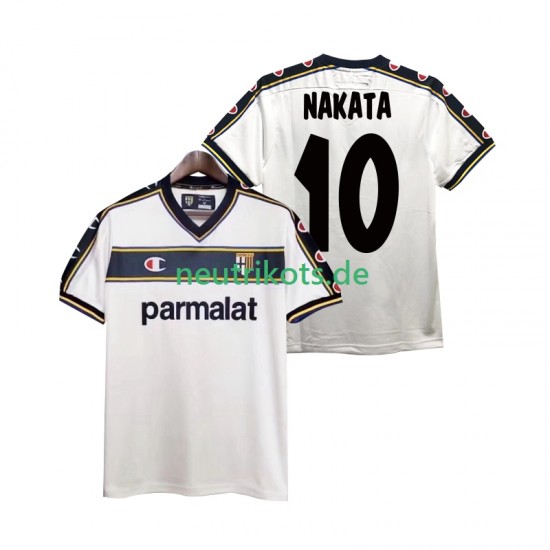 Fußballtrikot Parma NAKATA 10 2002 2003 Retro Herren Auswärts Kurzarm