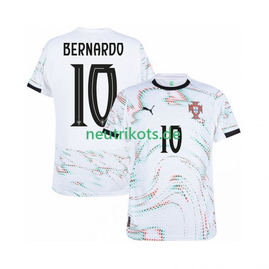 Fußballtrikot Portugal Bernardo Silva 10 Herren Auswärts 2025-2026 Kurzarm