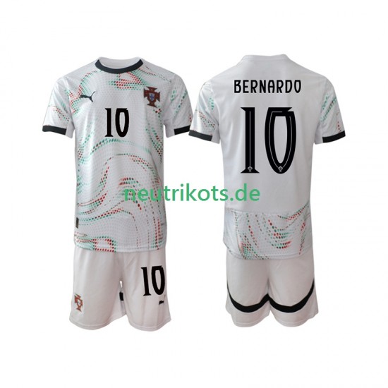 Fußballtrikot Portugal Bernardo Silva 10 Kinder Auswärts 2025-2026 Kurzarm