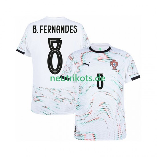 Fußballtrikot Portugal Bruno Fernandes 8 Herren Auswärts 2025-2026 Kurzarm