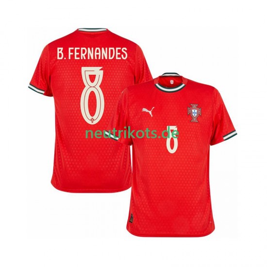 Fußballtrikot Portugal Bruno Fernandes 8 Herren Heim 2025-2026 Kurzarm