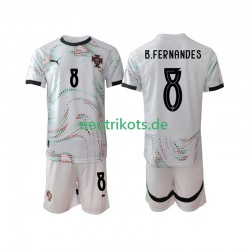Fußballtrikot Portugal Bruno Fernandes 8 Kinder Auswärts 2025-2026 Kurzarm