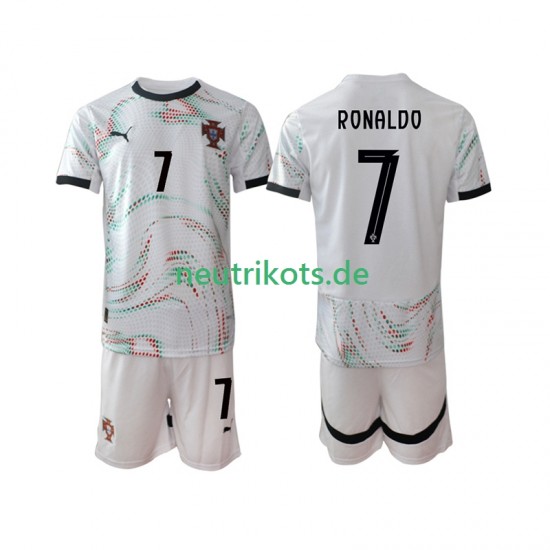 Fußballtrikot Portugal Cristiano Ronaldo 7 Kinder Auswärts 2025 Kurzarm