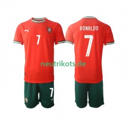 Fußballtrikot Portugal Cristiano Ronaldo 7 Kinder Heim 2025 Kurzarm