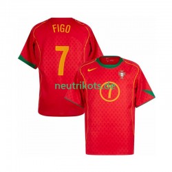 Fußballtrikot Portugal Figo 7 Retro Herren Heim 2004 Kurzarm