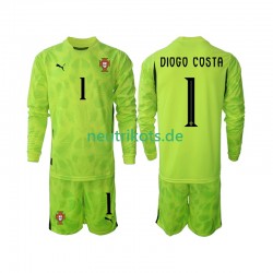 Fußballtrikot Portugal Diogo Costa 1 Torwart Kinder Heim 2025 Langarm
