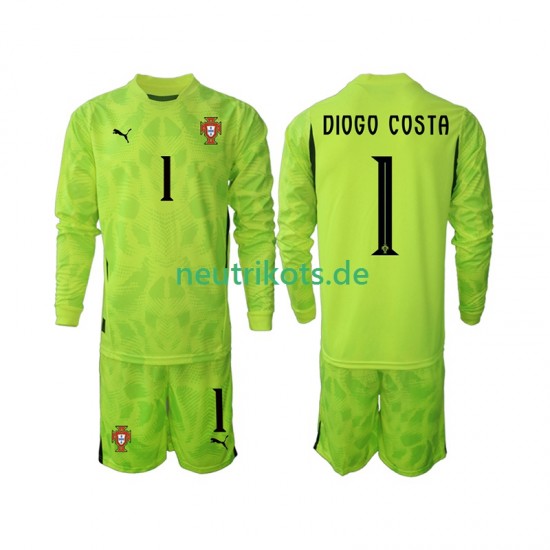Fußballtrikot Portugal Diogo Costa 1 Torwart Kinder Heim 2025 Langarm