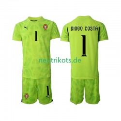 Fußballtrikot Portugal Diogo Costa 1 Torwart Kinder Heim 2025 Kurzarm