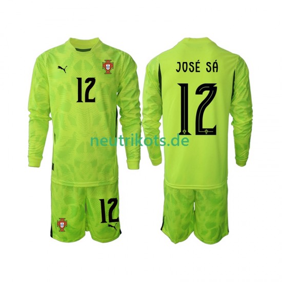 Fußballtrikot Portugal Jose Sa 12 Torwart Kinder Heim 2025 Langarm
