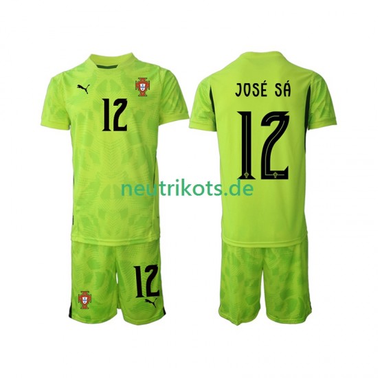 Fußballtrikot Portugal Jose Sa 12 Torwart Kinder Heim 2025 Kurzarm