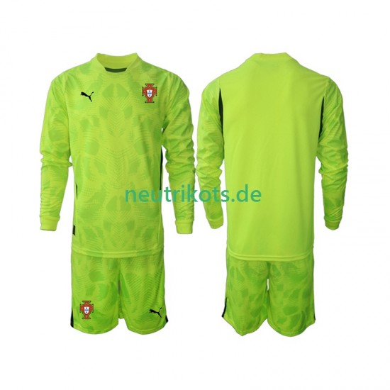 Fußballtrikot Portugal Torwart Kinder Heim 2025 Langarm