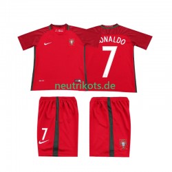 Fußballtrikot Portugal RONALDO 7 2016 Retro Kinder Heim Kurzarm