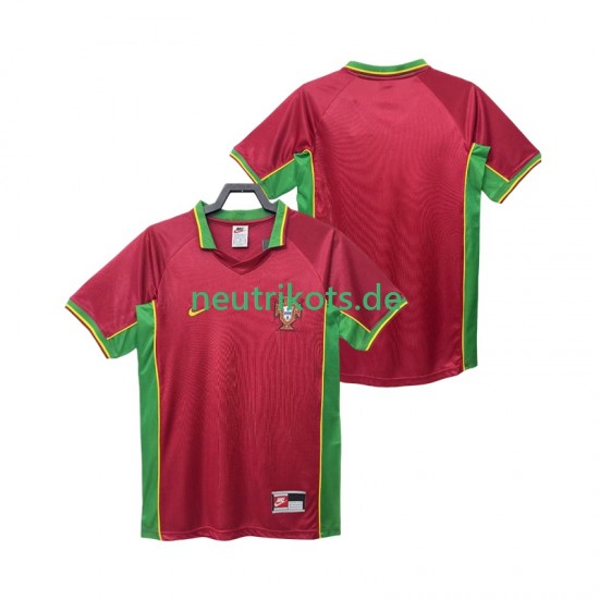 Fußballtrikot Portugal 1998 Retro Herren Heim Kurzarm
