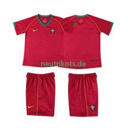 Fußballtrikot Portugal Retro Kinder Heim 2006 Kurzarm