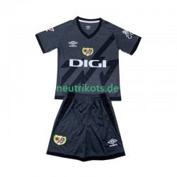 Fußballtrikot Rayo Vallecano Kinder Ausweich 2024-2025 Kurzarm
