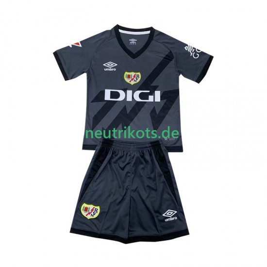 Fußballtrikot Rayo Vallecano Kinder Ausweich 2024-2025 Kurzarm