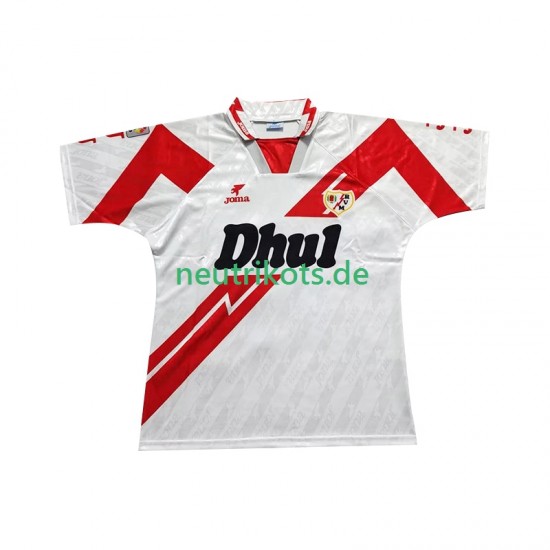 Fußballtrikot Rayo Vallecano 1995 Retro Herren Heim 1994 Kurzarm