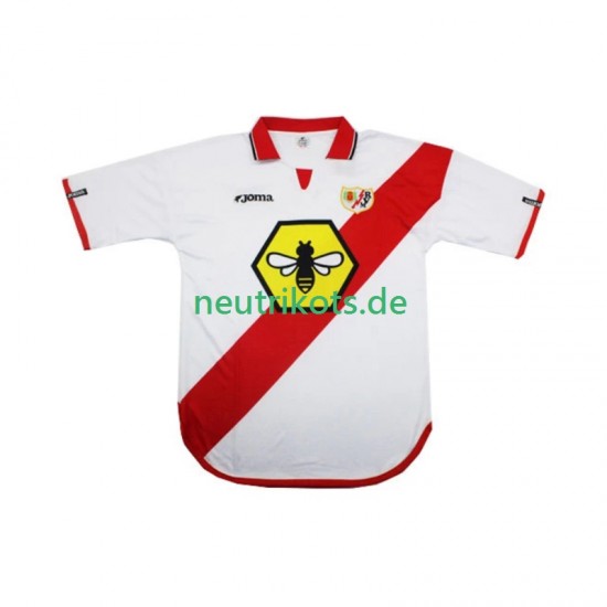 Fußballtrikot Rayo Vallecano 2000 2001 Retro Herren Heim Kurzarm