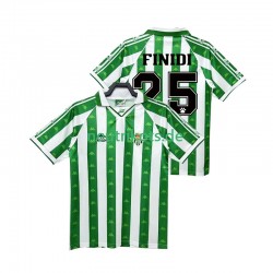 Fußballtrikot Betis Sevilla FINIDI 25 1996 1997 Retro Herren Heim Kurzarm