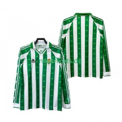 Fußballtrikot Betis Sevilla 1996 1997 Retro Herren Heim Langarm