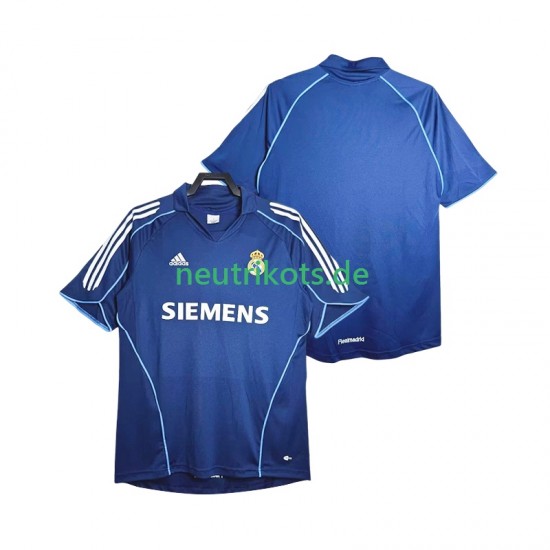 Fußballtrikot Real Madrid 2005 Retro Herren Auswärts 2006 Kurzarm