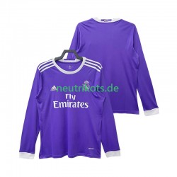 Fußballtrikot Real Madrid 2016 2017 Retro Herren Auswärts Langarm