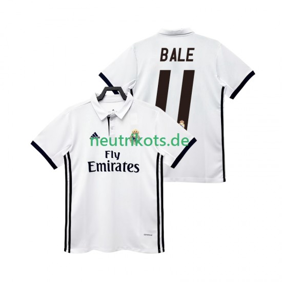 Fußballtrikot Real Madrid BALE 11 2017 2018 Retro Herren Heim Kurzarm