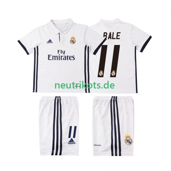 Fußballtrikot Real Madrid BALE 11 2016 2017 Retro Kinder Heim Kurzarm