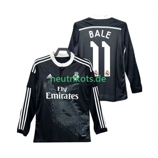 Fußballtrikot Real Madrid BALE 11 2014 2015 Retro Herren Ausweich Langarm