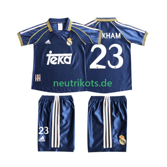 Fußballtrikot Real Madrid BECERHAM 23 1998 Retro Kinder Ausweich 1999 Kurzarm