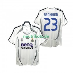Fußballtrikot Real Madrid BECKHAM 23 2007 Retro Herren Heim 2006 Kurzarm