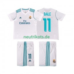 Fußballtrikot Real Madrid Bale 11 2017 2018 Retro Kinder Heim Kurzarm