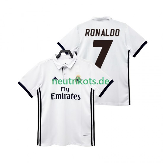 Fußballtrikot Real Madrid CRISTIANO RONALDO 7 2017 2018 Retro Herren Heim Kurzarm