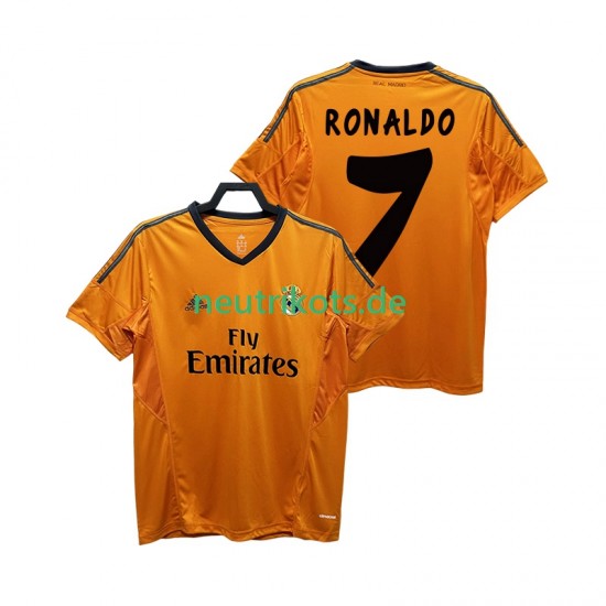 Fußballtrikot Real Madrid CRISTIANO RONALDO 7 2013 2014 Retro Herren Ausweich Kurzarm
