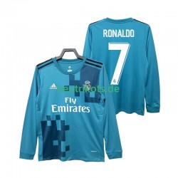 Fußballtrikot Real Madrid CRISTIANO RONALDO 7 2017 2018 Retro Herren Ausweich Langarm