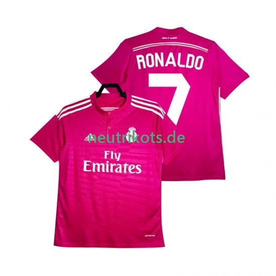 Fußballtrikot Real Madrid Cristiano Ronaldo 7 2014 2015 Retro Herren Auswärts Kurzarm