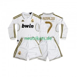 Fußballtrikot Real Madrid Cristiano Ronaldo 7 2012 Retro Kinder Heim 2011 Langarm