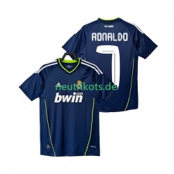 Fußballtrikot Real Madrid Cristiano Ronaldo 7 Retro Herren Auswärts 2011 2010 Kurzarm