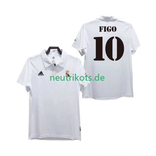 Fußballtrikot Real Madrid FIGO 10 2002 2003 Retro Herren Heim Kurzarm