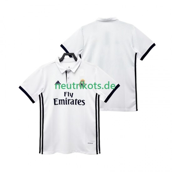 Fußballtrikot Real Madrid 2017 2018 Retro Herren Heim Kurzarm