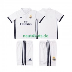 Fußballtrikot Real Madrid 2016 2017 Retro Kinder Heim Kurzarm