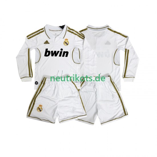 Fußballtrikot Real Madrid 2012 Retro Kinder Heim 2011 Langarm
